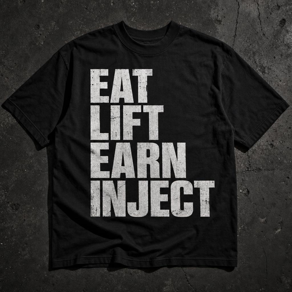Eat / Lift / Earn / Inject Tee
